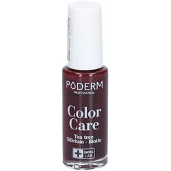 Poderm Color Care Teebaum Nagellack Nr 437 Rouge Noir