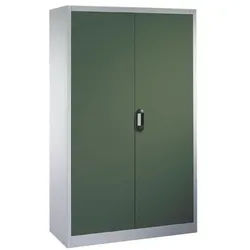 CP Stahlschrank mit Flügeltüren 120 x 195 cm grün, 120x195x50 cm