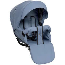 Naturkind Sportwagenaufsatz , Blau , 39x60x80 cm , EN 1888 , 5-Punkt-Gurt, Gurtschoner, Schutzbügel abnehmbar, Verdeck abnehmbar, Sichtfenster, Sitz umsetzbar, Sportsitz mit verlängertem Verdeck , Baby on Tour, Kinderwagen, Kombikinderwagen