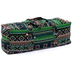 bodhi Ethno Collection: Yoga Kit Bag, schwarz-weiß-grün gemustert 1 St