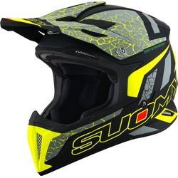 Suomy X-Wing Reel Motocross Helm, gelb, Größe XL für Männer