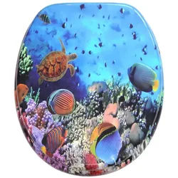 Sanilo WC-Sitz Ocean, universell, leichte Montage, hochwertig & modern blau