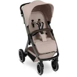 ABC Design Buggy , Beige , Textil , 55.5x111x79.5 cm , EN 1888, UV 50+ , Feststellbremse, Fußstütze abklappbar, Federung, kugelgelagerte Räder, 5-Punkte-Gurt, für Babyschale geeignet, Griff in Lederoptik, Transportsicherung, mit Tragegriff, Einhand-Faltmechanismus , Baby on Tour, Kinderwagen, Buggys