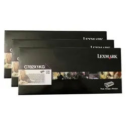 Lexmark C782 Toner Black Extra High Yield 3 Pack