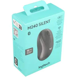 Logitech Maus M240, Silent touch, Wireless, Bluetooth, grafit