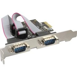 InLine Schnittstellenkarte 2x Seriell 9-pol PCIe PCI-Express, Kontrollerkarte