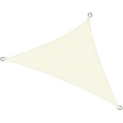Sol Royal Sonnensegel SolVision PS9 500/500/700 cm dreieckig Creme Pe , Kunststoff , 500x500 cm , Sonnen- & Sichtschutz, Sonnensegel