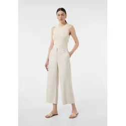comma 7/8-Hose Hose Ankle-Hose aus Leinenmix mit weitem Bein beige 40/LONG