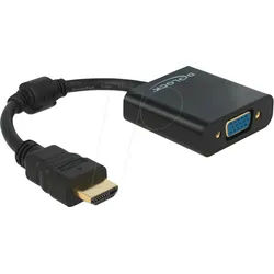 DELOCK 65512 - HDMI Adapter, HDMI-A Stecker auf VGA Buchse