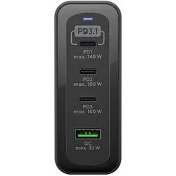 USB-CTM PD GaN Multiport-Schnellladegerät max. 240 W, schwarz