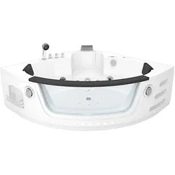 AcquaVapore Whirlpool Pool Badewanne Eckwanne Wanne W05H-SC 140x140cm aktive Schlauch-Reinigung