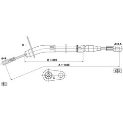 ATE Handbremsseil für Mercedes-Benz /8