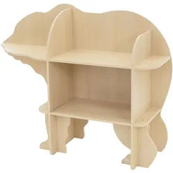 Joyz Bücherregal Bärenform , Naturfarben , Holz , 110x83x32 cm , Kinder- & Jugendzimmer, Kindermöbel, Kinderregale
