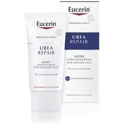 Eucerin® Urea Repair Nacht Gesichtscreme 5% – Intensive Gesichtspflege bei trockener bis sehr und spannender Haut Nachtcreme 50 ml Unisex 50 ml Nachtcreme