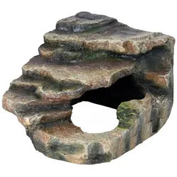 TRIXIE Terrariendeko Eck-Fels mit Höhle und Plattform Regenwald 12 cm x 15 cm x 16 cm
