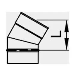 Viessmann Winkel 45 Grad einwandig Systemgröße 150mm 9564853