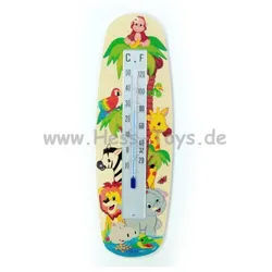 HESS SPIELZEUG Raumthermometer Thermometer Dschungel Innenthermometer 15804, 1-tlg. bunt