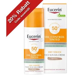 Eucerin Sun Oil Control Tinted Creme Lsf 50+ Mitt.
