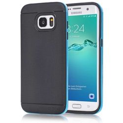 Cover für Samsung Galaxy S7 Edge - Schwarz / Blau