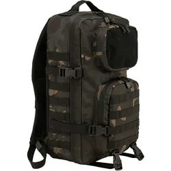 Brandit US Cooper Patch Large Rucksack, schwarz-grün-braun, Größe 31-40l für Männer