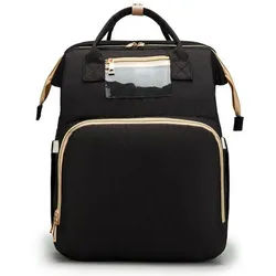 Xxxl Wickelrucksack , Schwarz , Textil , 30x40x21 cm , Baby on Tour, Kinderwagen, Wickeltaschen & Wickelrucksäcke