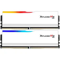 G.SKILL Ripjaws M5 RGB weiß DIMM Kit 32GB, DDR5-5200, CL40-40-40-83, on-die ECC