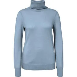 Le pull col roulé 100% cachemire Peter Hahn Cashmere bleu