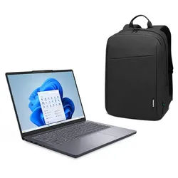 Lenovo IdeaPad Slim 3 14 R7-16GB-512GB + Rucksack AMD Ryzen 7 8840HS Prozessor 3,30 GHz bis zu 5,10 GHz, Ohne Betriebssystem, 512 GB SSD M.2 2242 PCIe 4.0 QLC, 14 Inch, Luna Grey