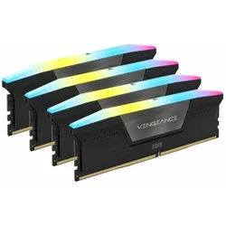 CORSAIR Vengeance RGB schwarz DIMM Kit 64GB, DDR5-6600, CL32-39-39-76, on-die ECC