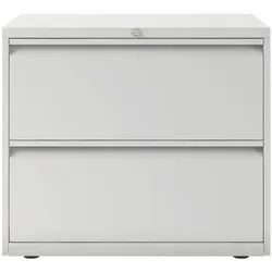 Bisley Hängeregistraturschrank »Essentials« A4, einbahnig, 2 Schübe grau, 80x70.8x47 cm