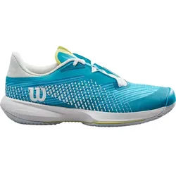 WILSON Damen Tennisoutdoorschuhe KAOS SWIFT 1.5, Algiers Blue/White/Sunny Lime, 41 1⁄3