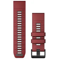Garmin Smartwatch-Armband QuickFit-Armband 26 mm Silikon Marsala/Graphit rot