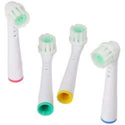 4 Stück 3D Whitening Ersatz-Zahnbürstenkopf für elektrische Zahnbürsten von Oral-B, passend z.B. für Oral-B D10, D12, D16, D12 und viele andere Modelle von Oral-B