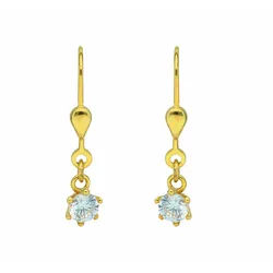 Adelia ́s Paar Ohrhänger Damen Goldschmuck, mit Zirkonia Goldschmuck für Damen goldfarben