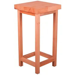 Gardenson Universalhocker , Kernbuche , Holz , Kernbuche , massiv, Hartholz , quadratisch , 30x60x30 cm , Gartenmöbel, Gartensessel, Gartenhocker