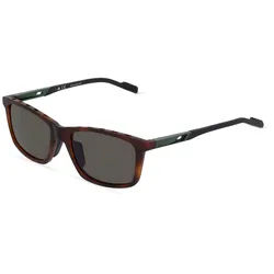 Adidas SP0052 Herren-Sonnenbrille Vollrand Eckig Kunststoff-Gestell, Havanna