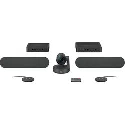 Logitech ConferenceCam RALLY Plus Kit, 4K Ultra HD, grafit 3840x2160, USB, Bluetooth, HDMI, Netzwerk, Hub, 2x Lautsprecher, 2x Mikrofon