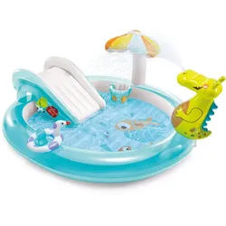 Intex: Aufblasbarer Kinderpool mit Alligator - 201 x 170 x 84 cm