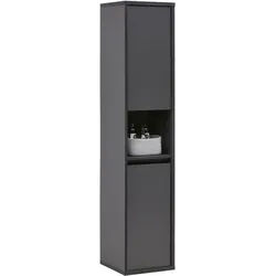 Hochschrank Camillo Anthrazit/Schwarz