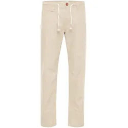 Leinenhose BLEND "Leinenhose BHLanias", Herren, Gr. M, N-Gr, beige (chalk stone), Obermaterial: 55% Leinen LI. 45% Baumwolle CO., Hosen