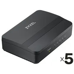 ZYXEL Desktop-Switch GS-105S v2 5Port 5er Pack