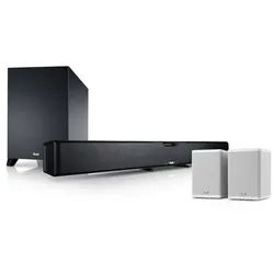 Teufel CINEBAR PRO Surround "4.1-Set" Soundbar (WLAN, Bluetooth, Multiroom, 200 W, WLAN, Multiroom) schwarz|weiß