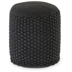 Hocker Sitzhocker Merino Pouf indoor outdoor ø40 H45cm Sitzpouf nachfüllbar : anthrazit - grau