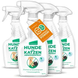 Silberkraft Hunde & Katzenabwehrspray Spray 4x500 ml
