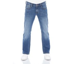 Mustang Herren Jeans Oregon Bootcut Bootcut Blau Tiefer Bund Reißverschluss L 34