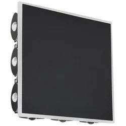 GLOBO LIGHTING LED Wandleuchte, LED-Leuchtmittel fest verbaut, Warmweiß, Wandleuchte Wandlampe Flurlampe schwarz LED Wohnzimmerleuchte H 22 cm schwarz