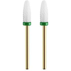 JCMaster Maniküre-Pediküre-Set, 2x Premium Nagelfräser Aufsätze Keramik weiß