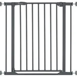 Hauck Türschutzgitter Clear Step 2, Dark Grey, auch als Treppenschutzgitter verwendbar; 75-80 cm, flacher Durchgang grau