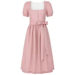 Madame Marie Dirndl Dirndl Alisora 80cm Länge flamingo rosa 34
