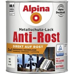 Alpina Metallschutz-Lack Anti-Rost 750 ml weiß matt